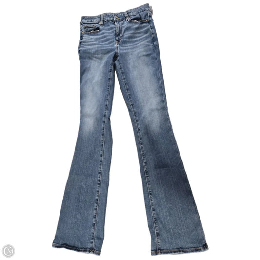 Jeans Flared By American Eagle In Blue Denim, Size: 8l