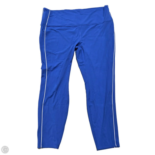 Athletic Leggings By All In Motion In Blue, Size: 3x