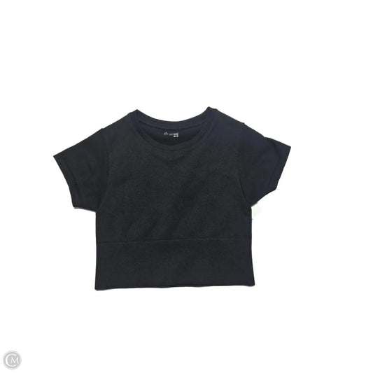 Athletic Top Short Sleeve By Aerie In Black, Size: Xs