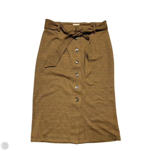 Skirt Midi By Hem & Thread In Plaid Pattern, Size: L