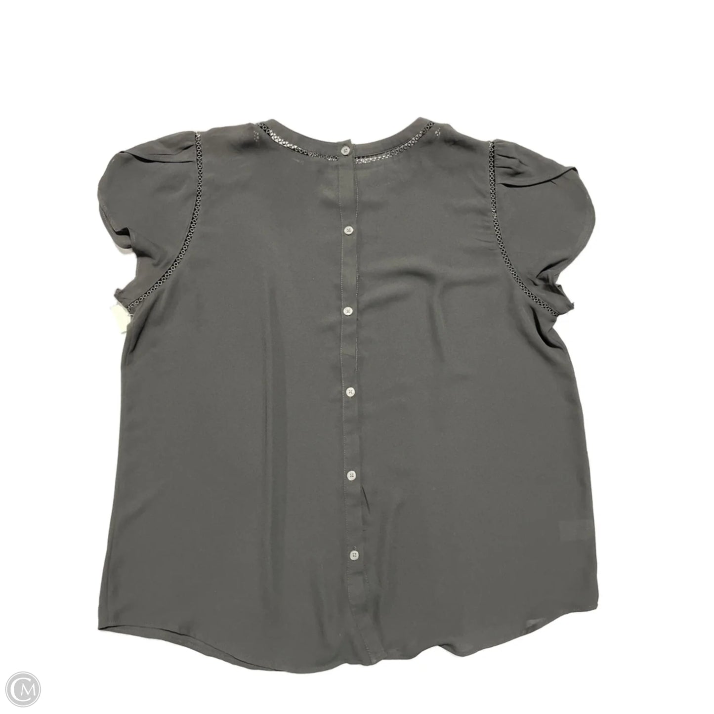 Top Short Sleeve By Loft In Black, Size: Xl