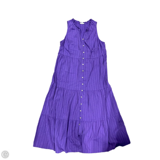 Dress Casual Midi By J. Jill In Purple, Size: M