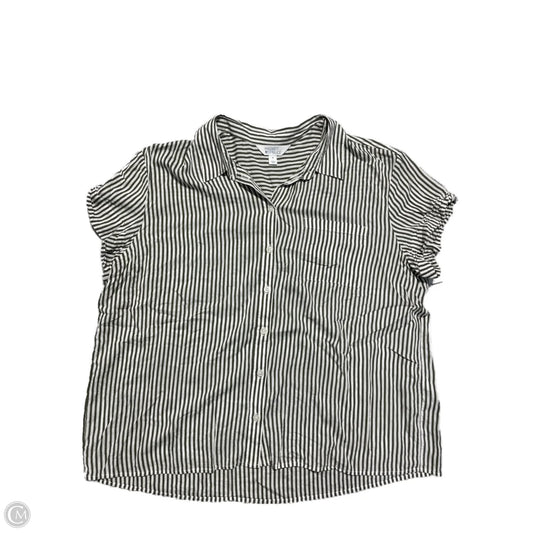 Top Short Sleeve By Market & Spruce In Striped Pattern, Size: Xl