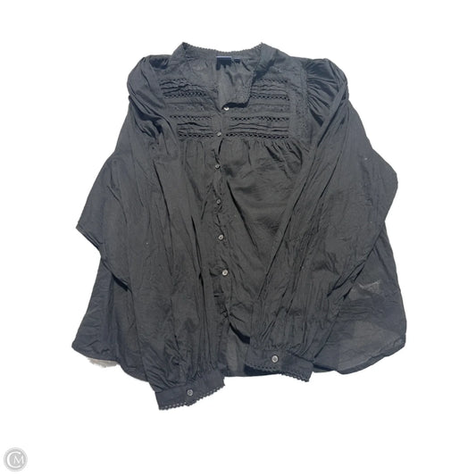 Top Long Sleeve By Gap In Black, Size: Xl