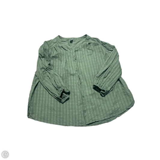 Top 3/4 Sleeve By Old Navy In Green, Size: Xl