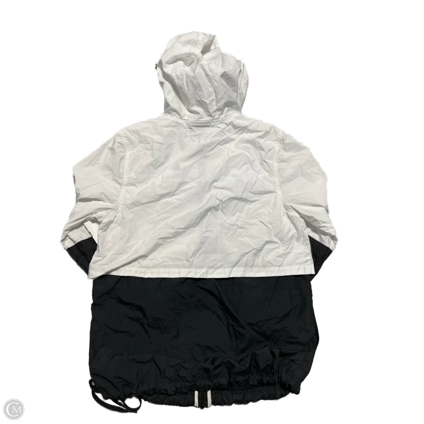 Jacket Windbreaker By Nike In Black & White, Size: Xs