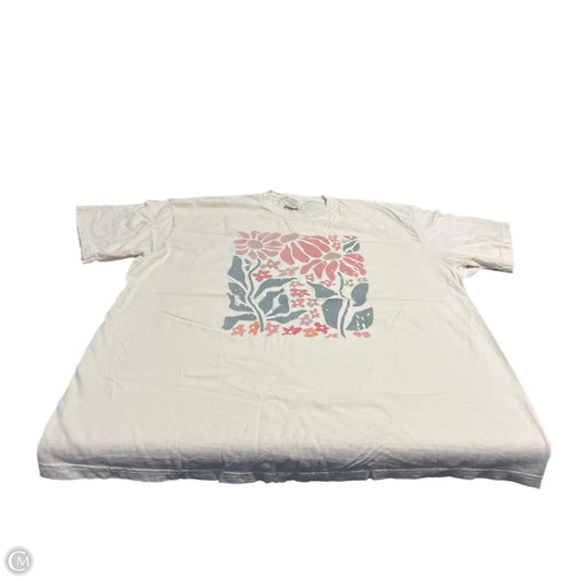 Top Short Sleeve Basic By Comfort Colors In Cream, Size: 1x