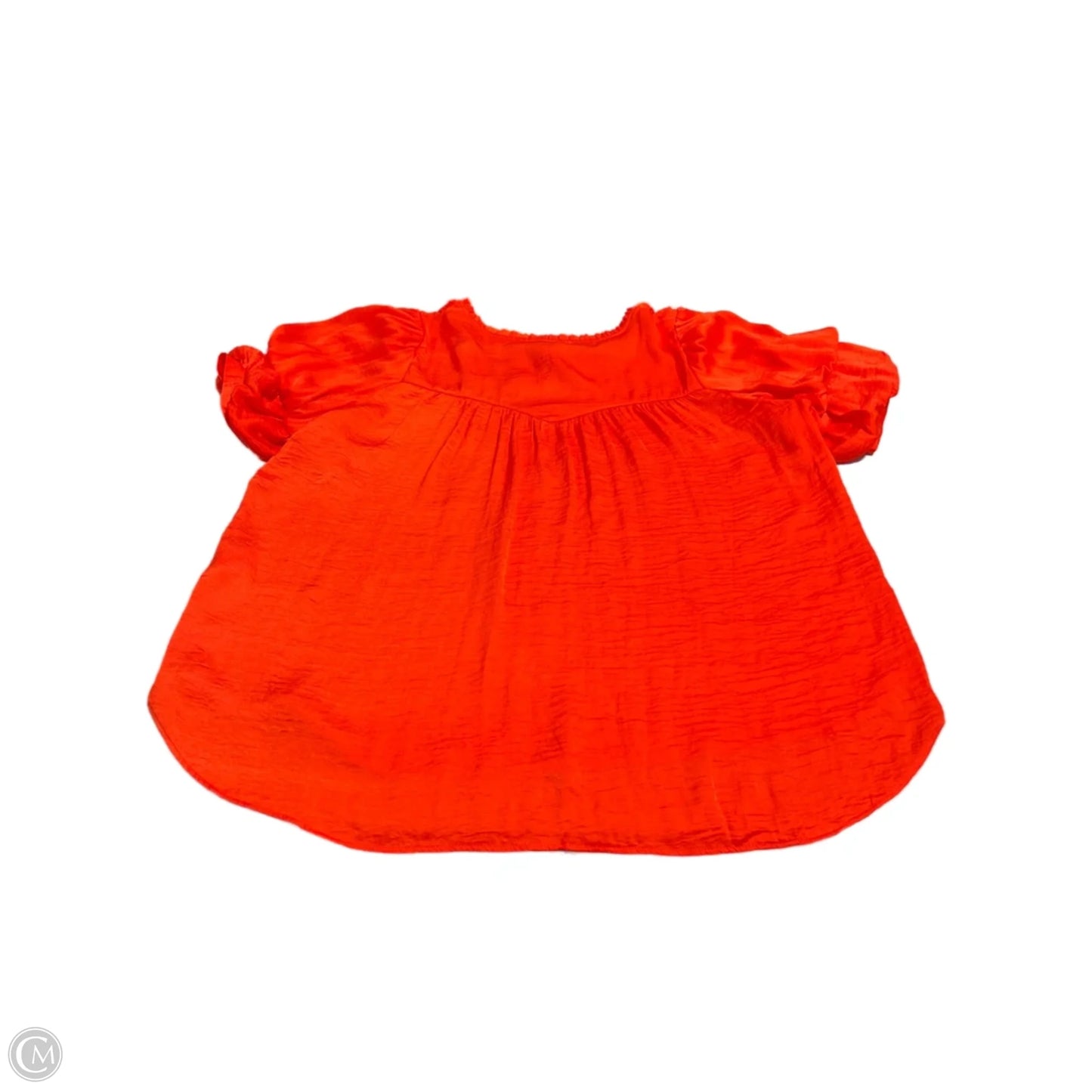 Top Short Sleeve By Cotton Bleu In Orange, Size: L