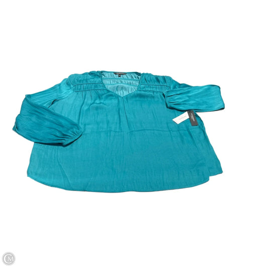 Top Long Sleeve Basic By Liverpool In Teal, Size: L