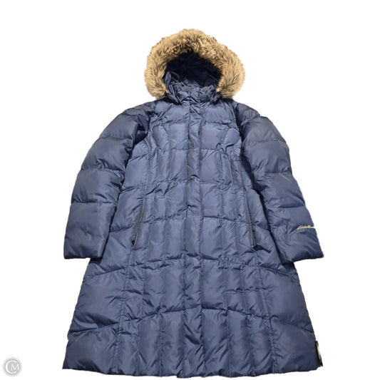 Coat Parka By Eddie Bauer In Navy, Size: L