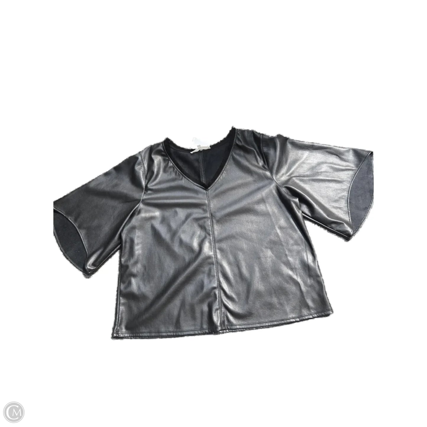 Top Short Sleeve By Cmc In Brown, Size: Xl