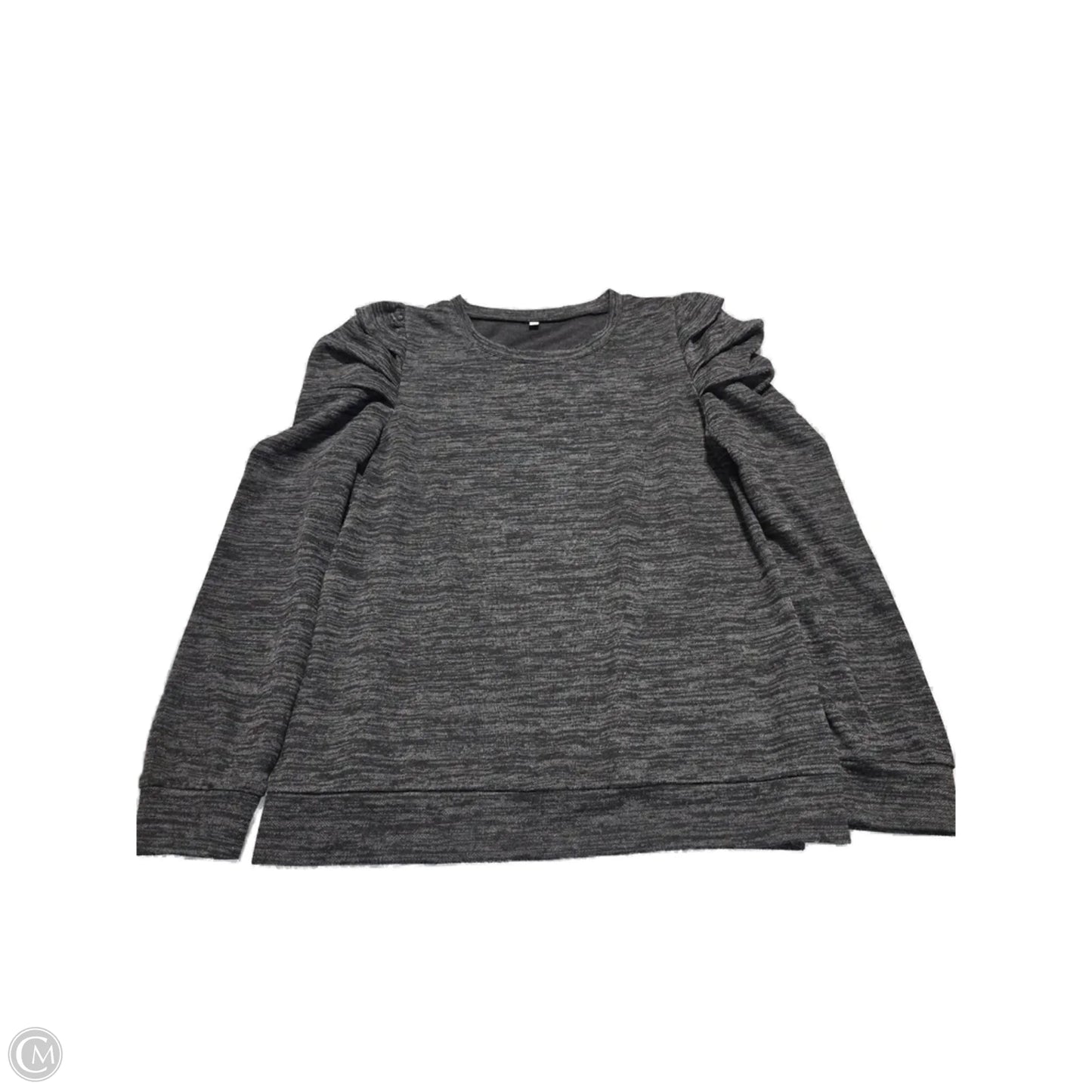 Top Long Sleeve By Cmf In Black & Grey, Size: Xl