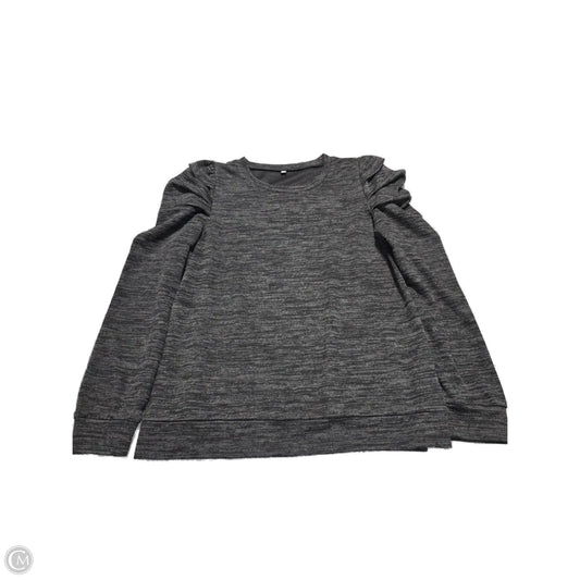 Top Long Sleeve By Cmf In Black & Grey, Size: Xl