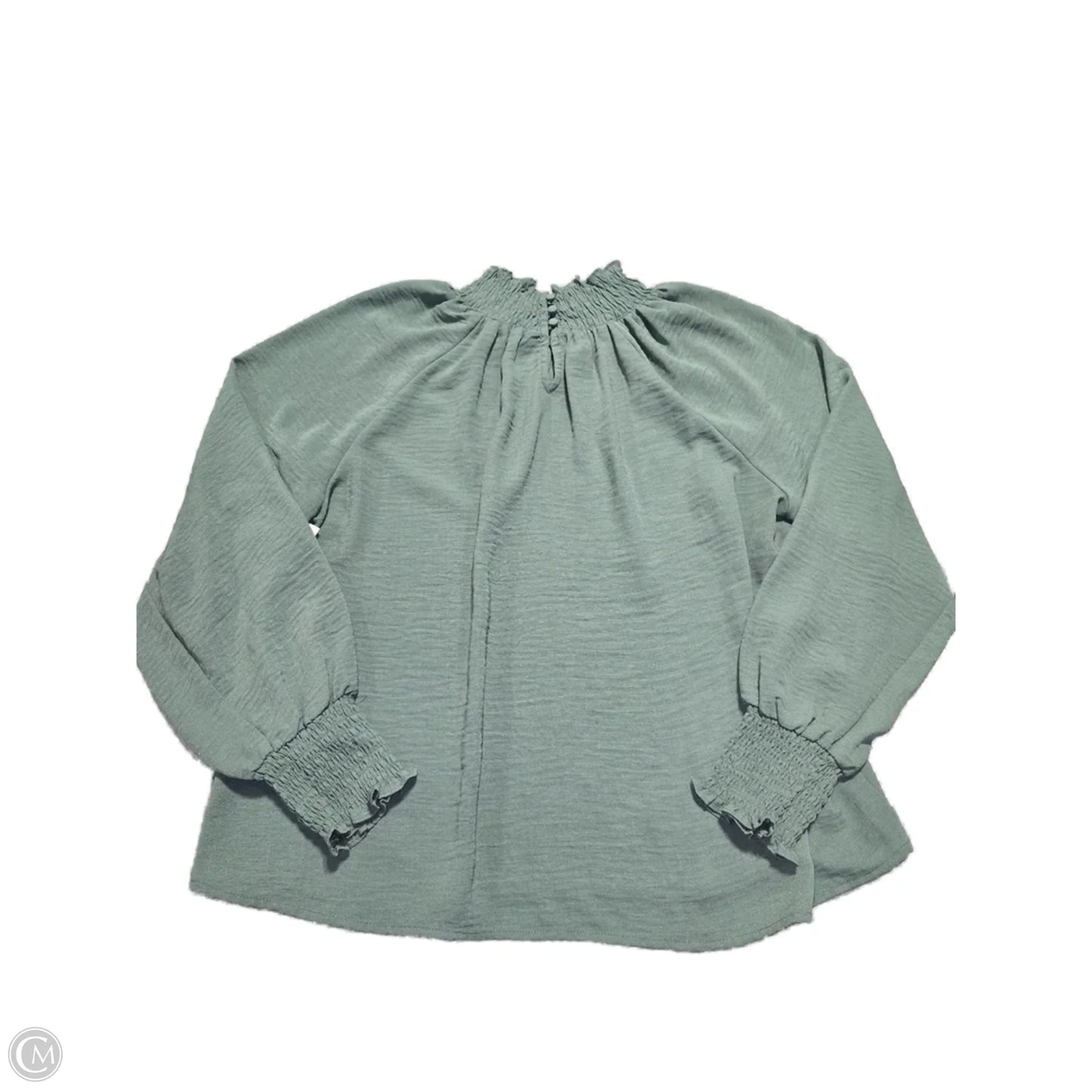 Top Long Sleeve By Nine West In Green, Size: Xl