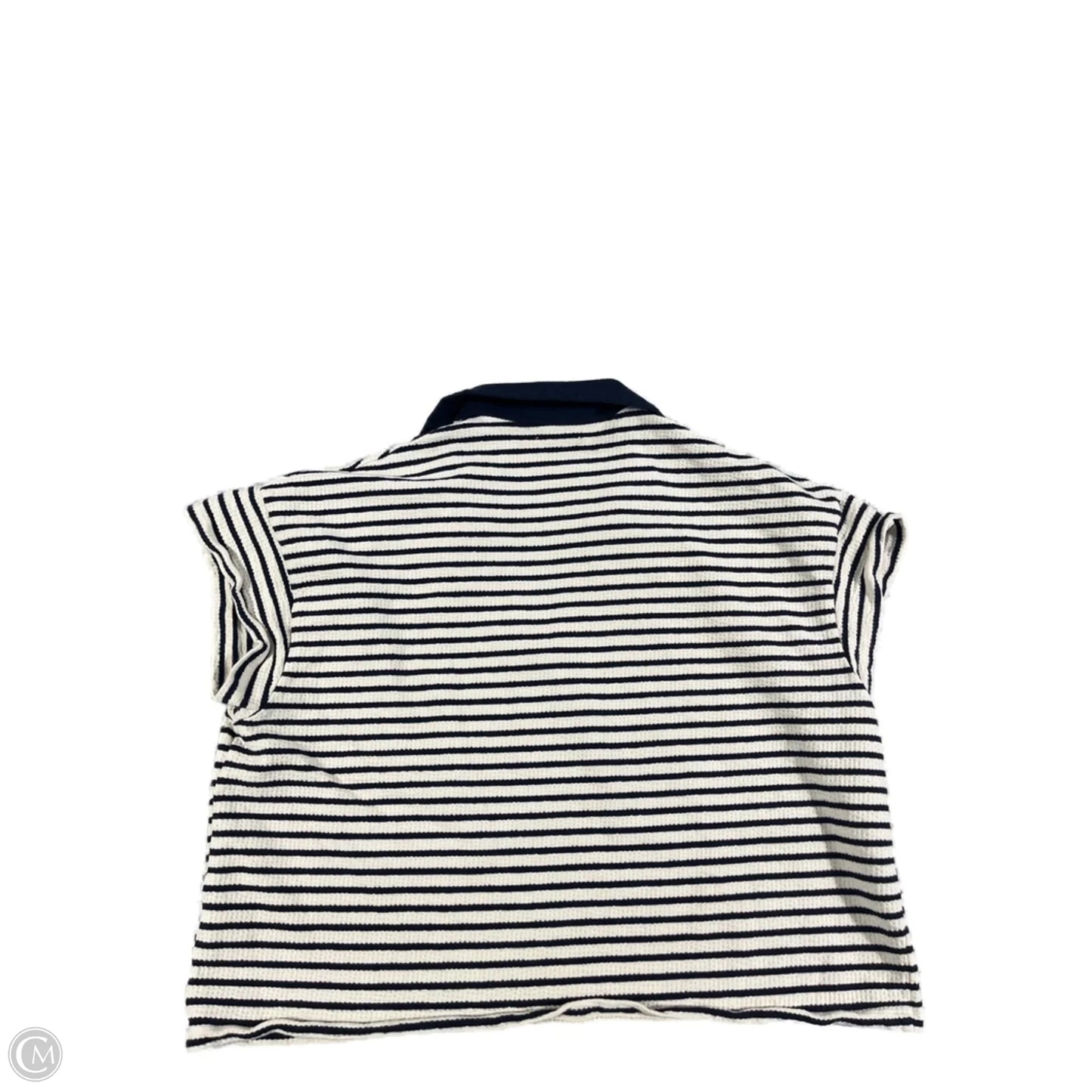 Top Short Sleeve By Maurices In Striped Pattern, Size: Xl
