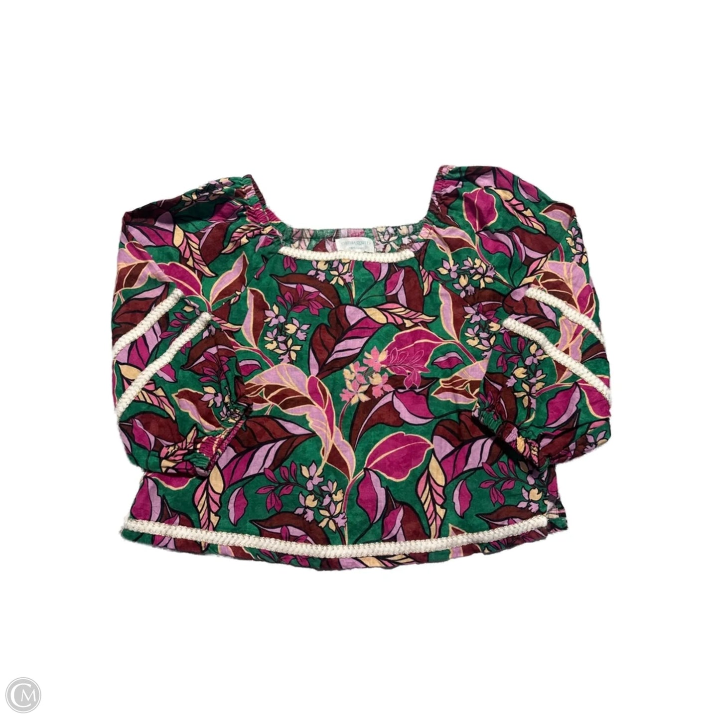 Top 3/4 Sleeve By Cynthia Rowley In Multi-colored, Size: S