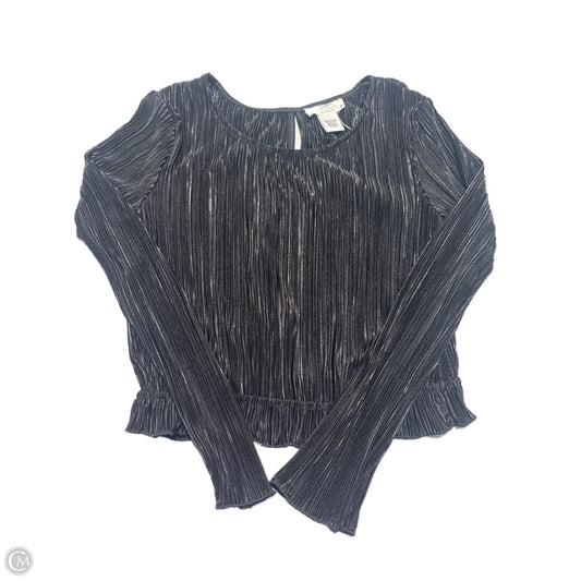 Top Long Sleeve By Kirious In Black, Size: M