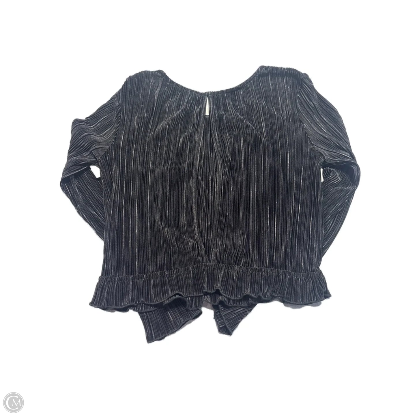 Top Long Sleeve By Kirious In Black, Size: M