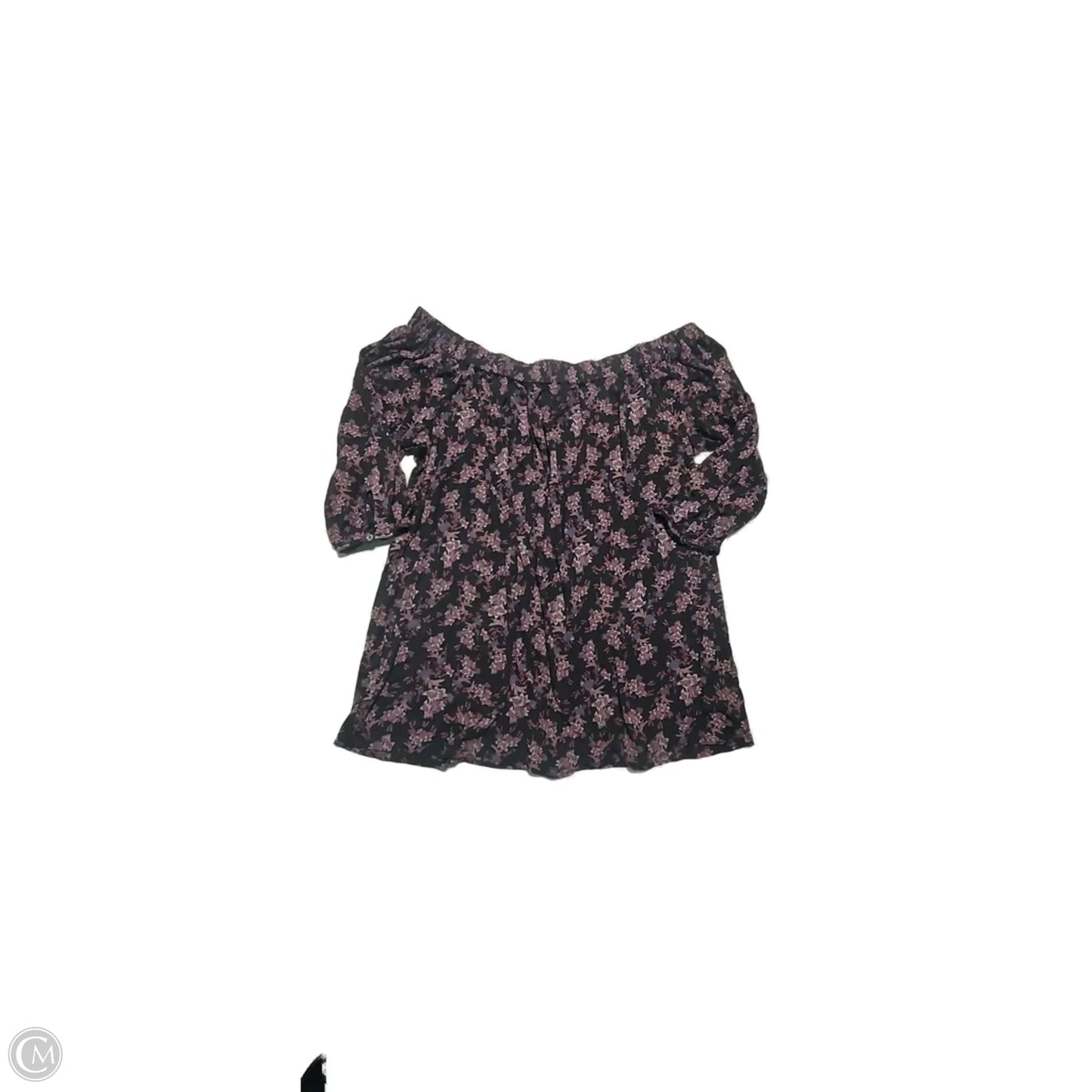 Top 3/4 Sleeve By Deletta In Floral Print, Size: M