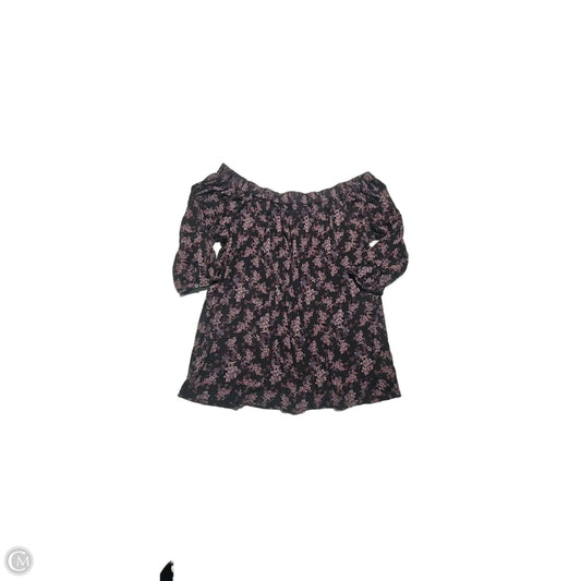 Top 3/4 Sleeve By Deletta In Floral Print, Size: M