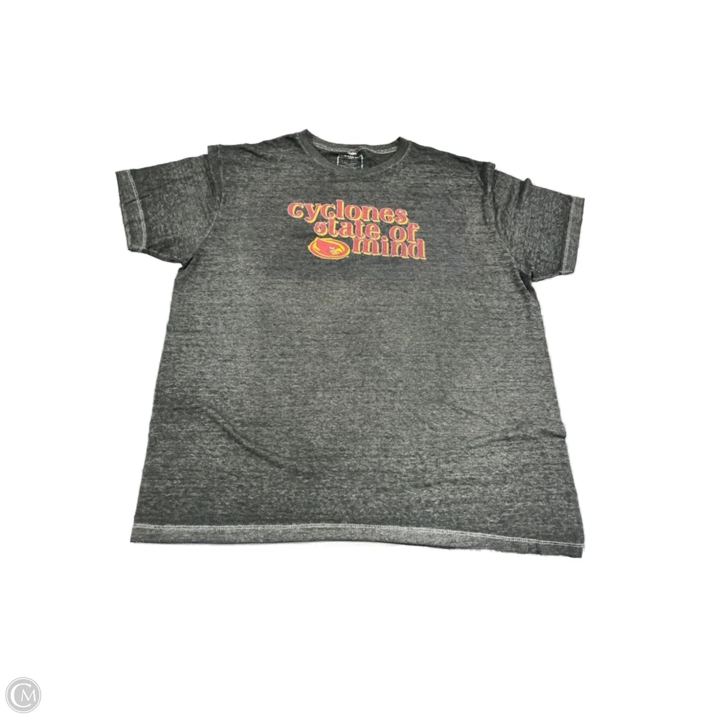Top Short Sleeve By Cme In Grey, Size: Xl