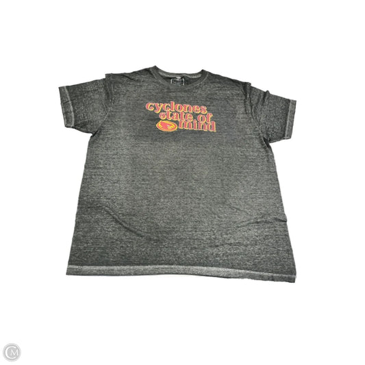 Top Short Sleeve By Cme In Grey, Size: Xl