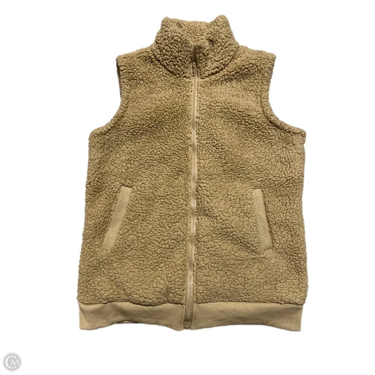 Vest Faux Fur & Sherpa By Cmf In Tan, Size: M