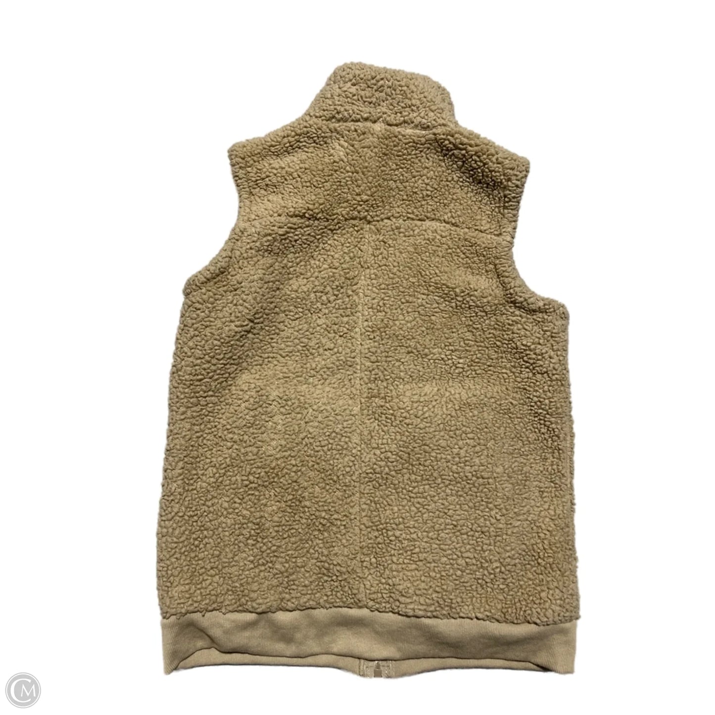 Vest Faux Fur & Sherpa By Cmf In Tan, Size: M