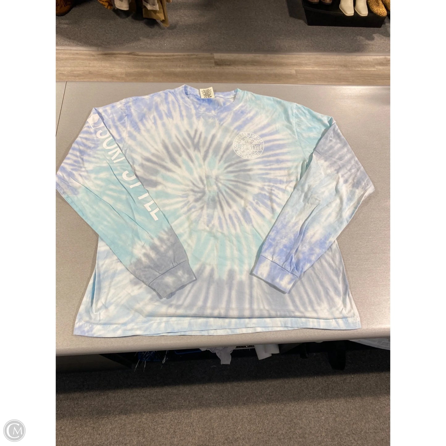 Top Long Sleeve By Cme In Tie Dye Print, Size: L