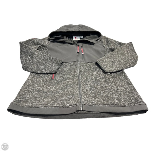 Jacket Fleece By Cme In Black & Grey, Size: 1x