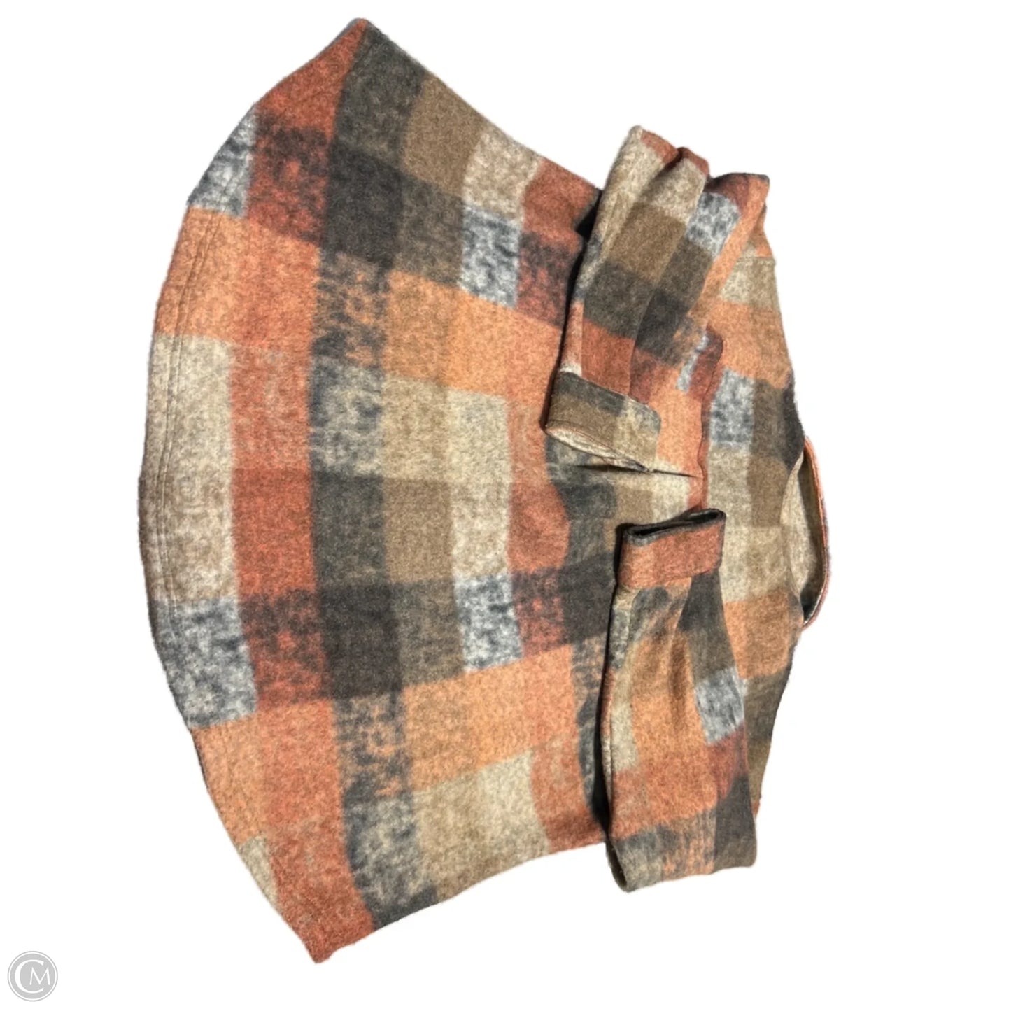 Jacket Shirt By Bibi In Checkered Pattern, Size: L