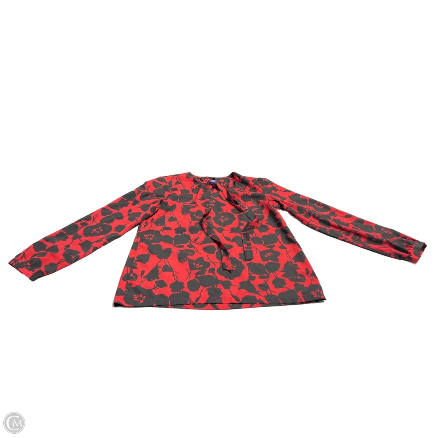 Top Long Sleeve By Pendleton In Black & Red, Size: S