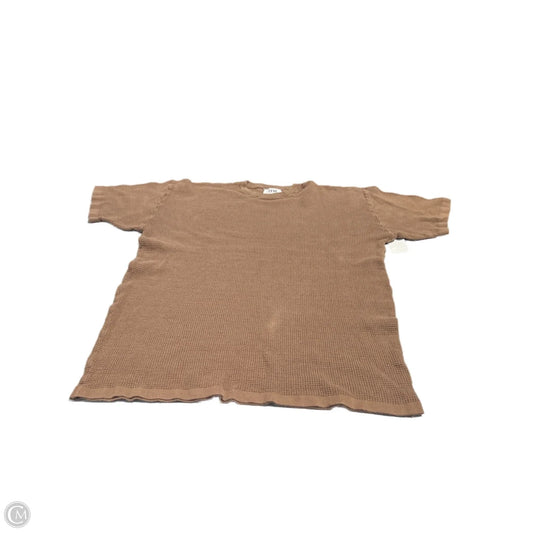 Top Short Sleeve Basic By Cme In Brown, Size: S