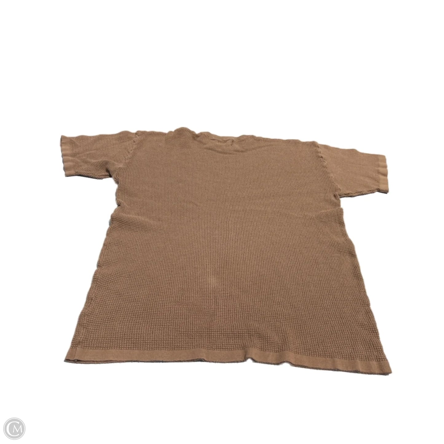 Top Short Sleeve Basic By Cme In Brown, Size: S