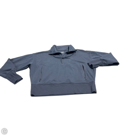 Athletic Top Long Sleeve Collar By Old Navy In Navy, Size: L