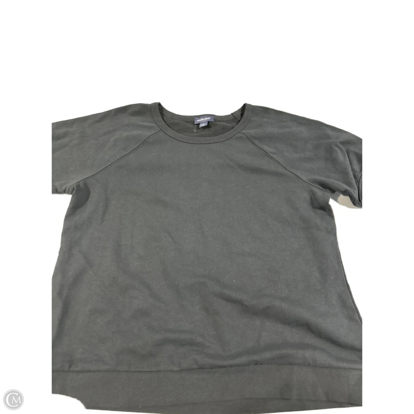 Top Short Sleeve By Cmc In Black, Size: L