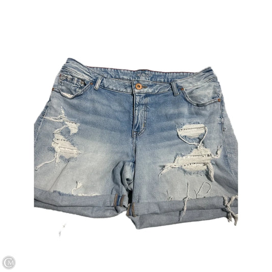 Shorts By Edgely In Blue Denim, Size: 16