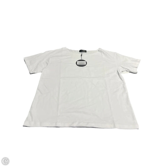 Top Short Sleeve By White Fox In White, Size: Xs