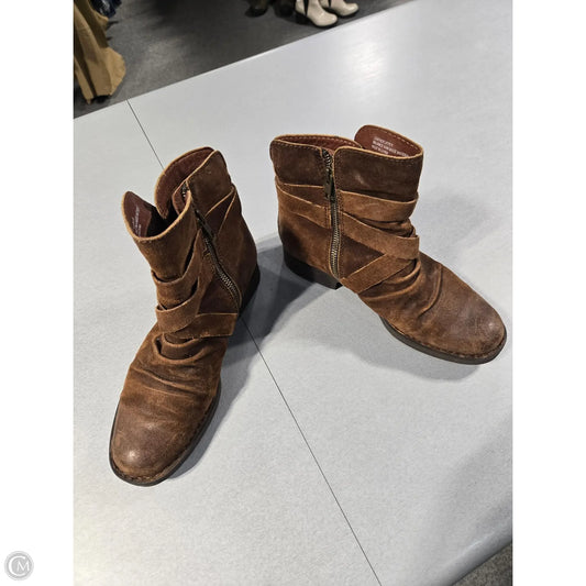 Boots Ankle Flats By Born In Brown, Size: 7.5