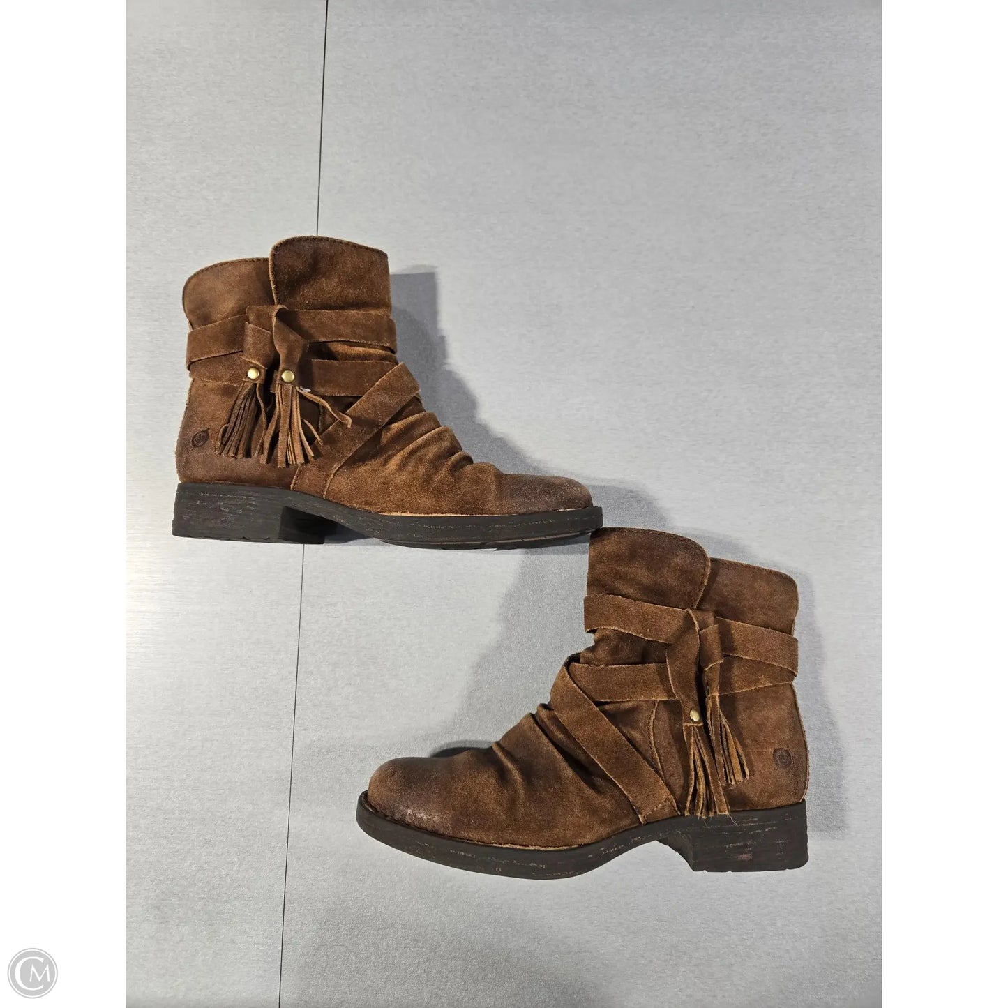 Boots Ankle Flats By Born In Brown, Size: 7.5