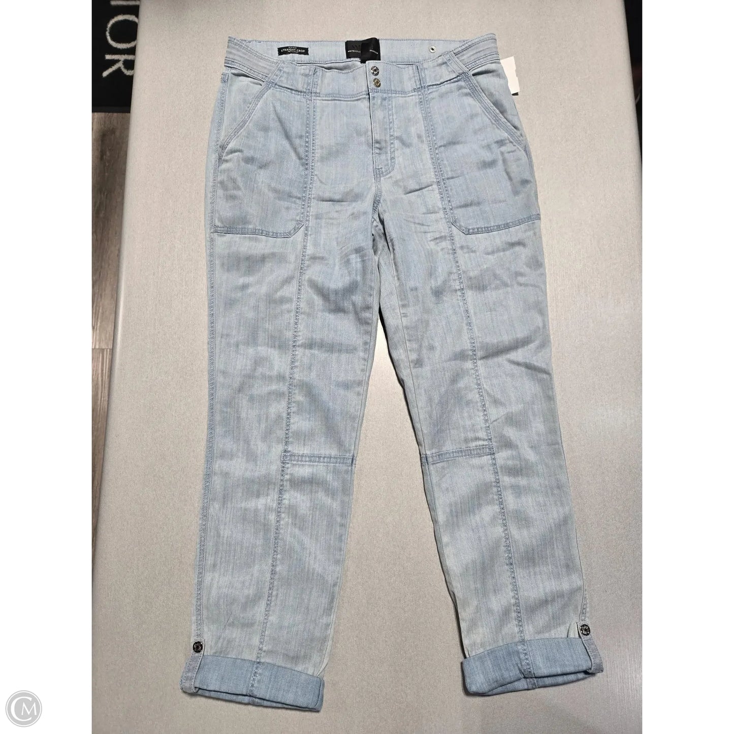 Jeans Cropped By White House Black Market In Blue Denim, Size: 8