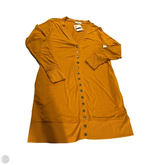 Cardigan By Zenana In Orange, Size: Xl