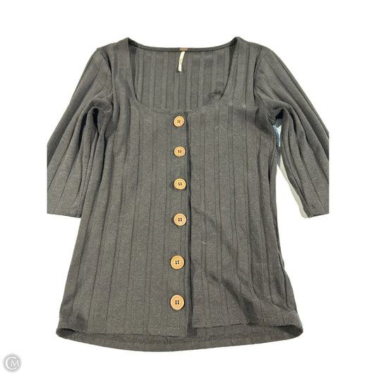 Top 3/4 Sleeve By Free People In Black, Size: M