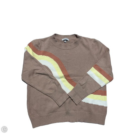Sweater By Miss Sparkling In Tan, Size: Xl