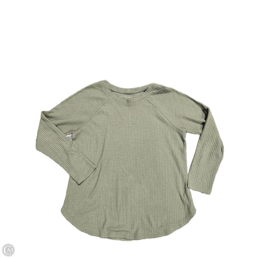 Top Long Sleeve Basic By American Eagle In Green, Size: L