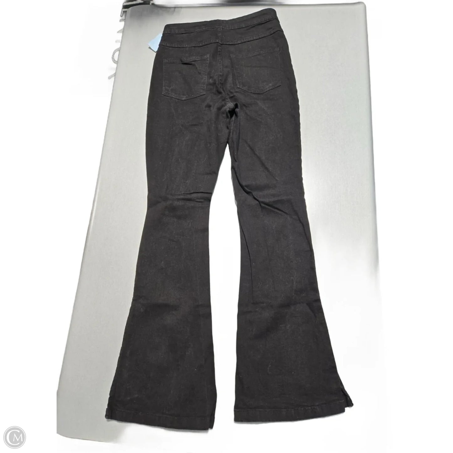 Jeans Flared By Pretty Little Thing In Black Denim, Size: 10