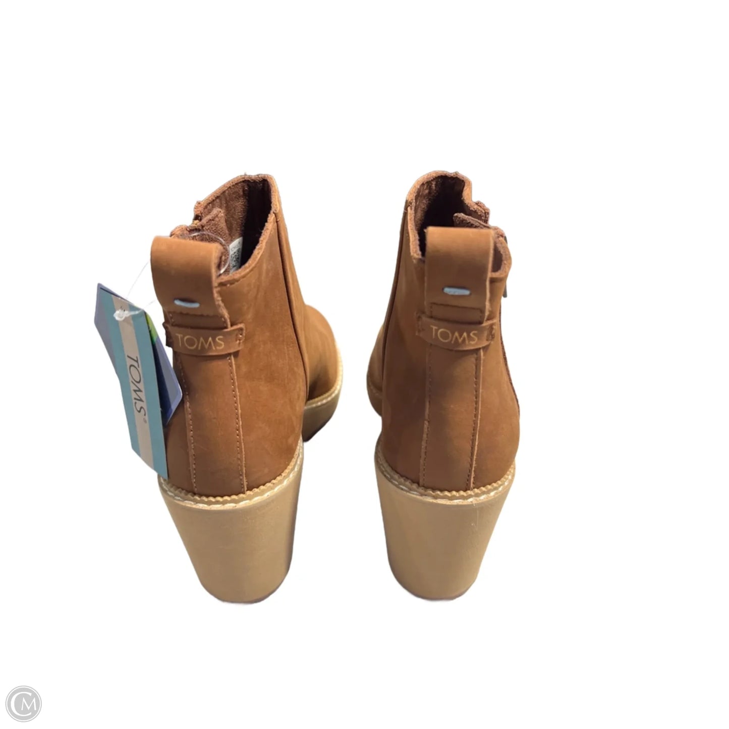 Boots Ankle Heels By Toms In Brown, Size: 7