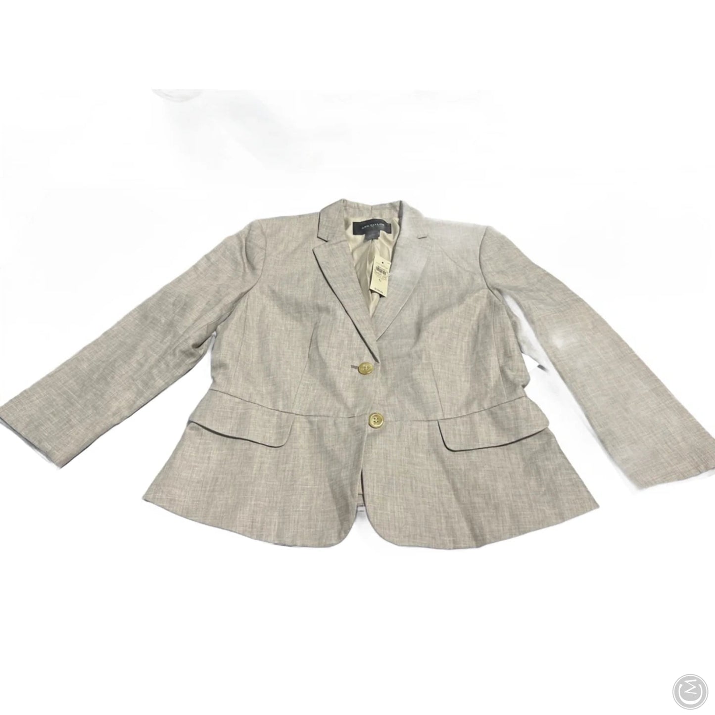 Blazer By Ann Taylor In Taupe, Size: M