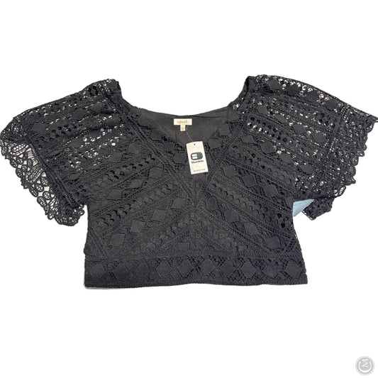 Top Short Sleeve By Cmc In Black, Size: L