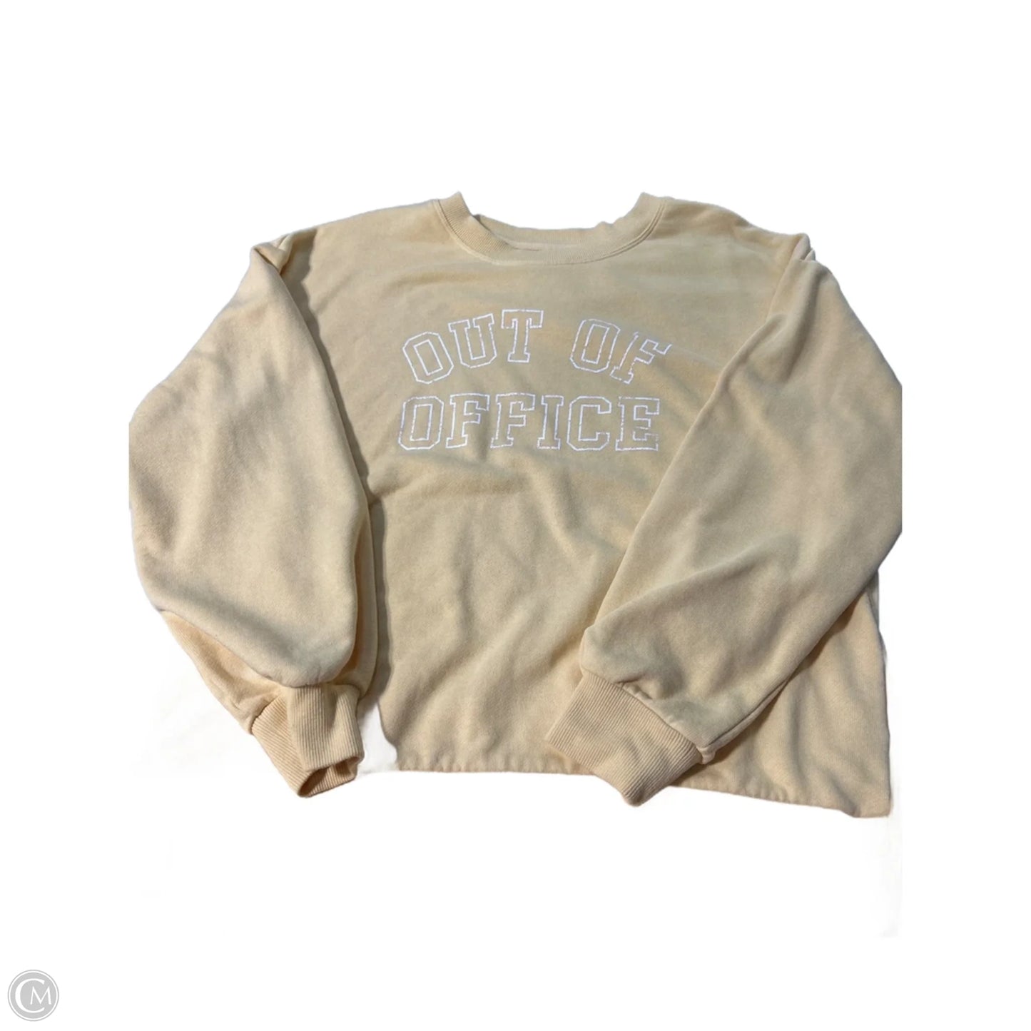 Sweatshirt Crewneck By C And C In Yellow, Size: L